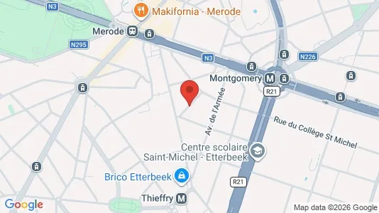 Apartments for rent i Brussels Etterbeek - kort over placeringen