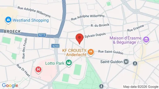 Apartments for rent i Brussels Anderlecht - kort over placeringen