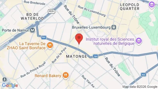 Apartments for rent i Brussels Elsene - kort over placeringen