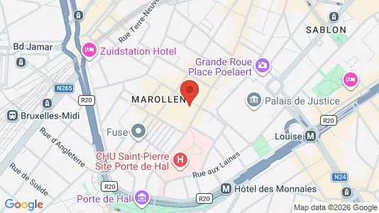 Apartments for rent i Stad Brussel - kort over placeringen