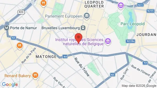 Apartments for rent i Brussels Elsene - kort over placeringen