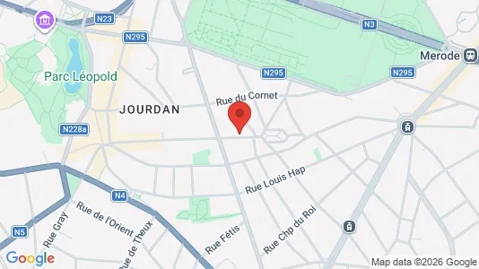 Apartments for rent i Brussels Etterbeek - kort over placeringen