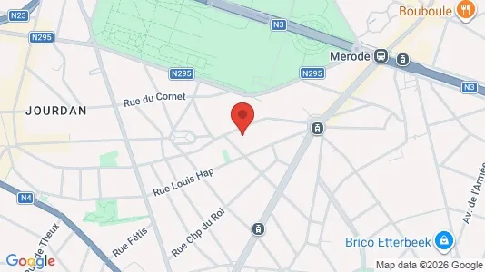 Apartments for rent i Brussels Etterbeek - kort over placeringen