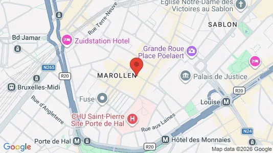 Apartments for rent i Stad Brussel - kort over placeringen