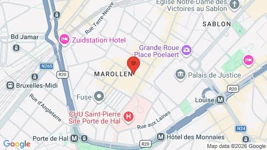 Apartments for rent i Stad Brussel - kort over placeringen
