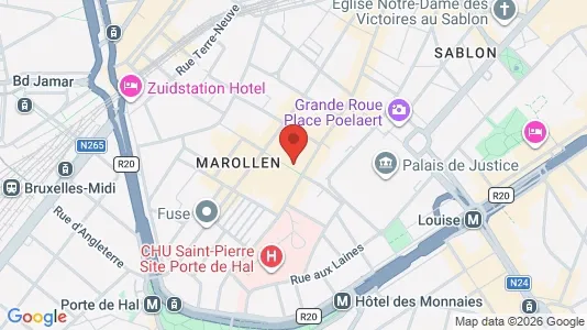 Apartments for rent i Stad Brussel - kort over placeringen