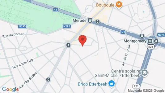 Apartments for rent i Brussels Etterbeek - kort over placeringen