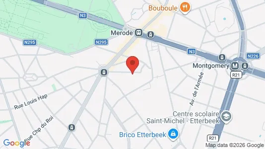 Apartments for rent i Brussels Etterbeek - kort over placeringen