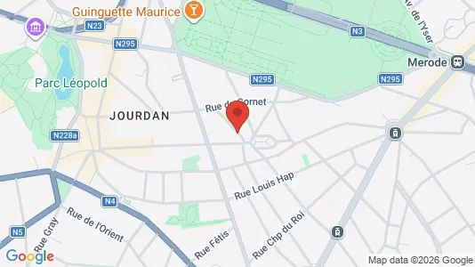 Apartments for rent i Brussels Etterbeek - kort over placeringen
