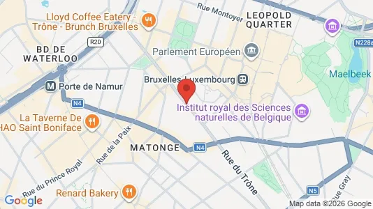 Apartments for rent i Brussels Elsene - kort over placeringen