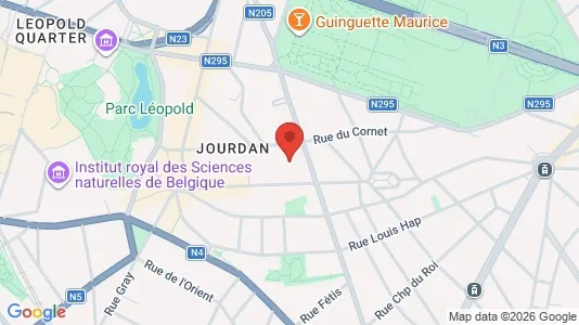Apartments for rent i Brussels Etterbeek - kort over placeringen
