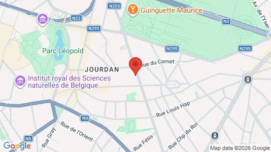 Apartments for rent i Brussels Etterbeek - kort over placeringen