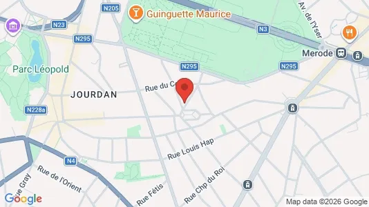 Apartments for rent i Brussels Etterbeek - kort over placeringen