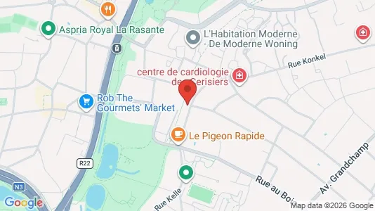 Apartments for rent i Brussels Sint-Pieters-Woluwe - kort over placeringen