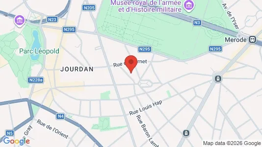 Apartments for rent i Brussels Etterbeek - kort over placeringen