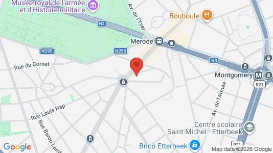 Apartments for rent i Brussels Etterbeek - kort over placeringen