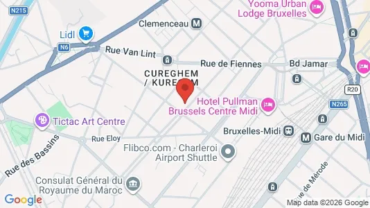 Apartments for rent i Brussels Anderlecht - kort over placeringen