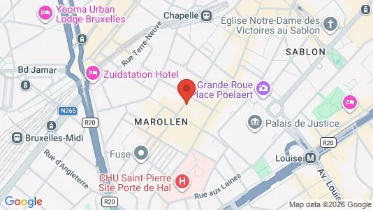 Apartments for rent i Stad Brussel - kort over placeringen