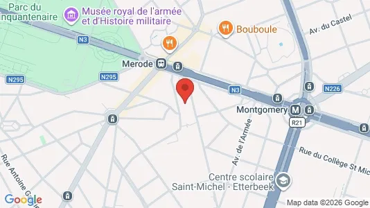 Apartments for rent i Brussels Etterbeek - kort over placeringen