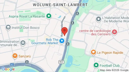 Apartments for rent i Brussels Sint-Lambrechts-Woluwe - kort over placeringen