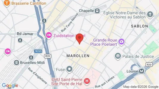 Apartments for rent i Stad Brussel - kort over placeringen