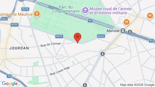 Apartments for rent i Brussels Etterbeek - kort over placeringen