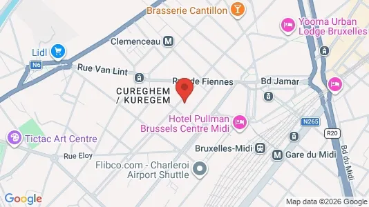 Apartments for rent i Brussels Anderlecht - kort over placeringen