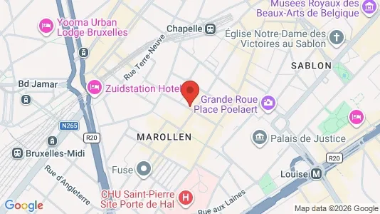 Apartments for rent i Stad Brussel - kort over placeringen