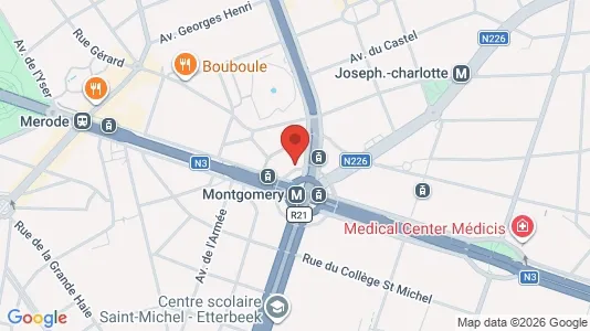 Apartments for rent i Brussels Sint-Pieters-Woluwe - kort over placeringen