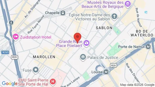 Apartments for rent i Stad Brussel - kort over placeringen