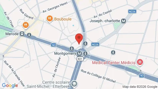 Apartments for rent i Brussels Sint-Pieters-Woluwe - kort over placeringen