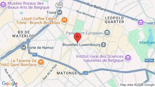 Apartments for rent i Brussels Elsene - kort over placeringen
