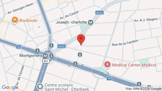 Apartments for rent i Brussels Sint-Lambrechts-Woluwe - kort over placeringen