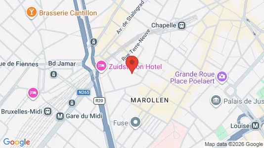 Apartments for rent i Stad Brussel - kort over placeringen