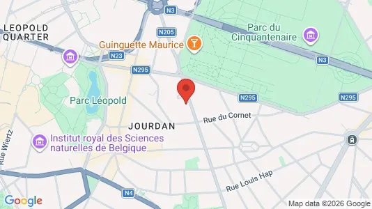 Apartments for rent i Brussels Etterbeek - kort over placeringen