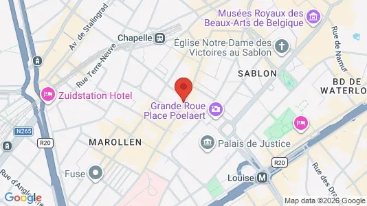 Apartments for rent i Stad Brussel - kort over placeringen