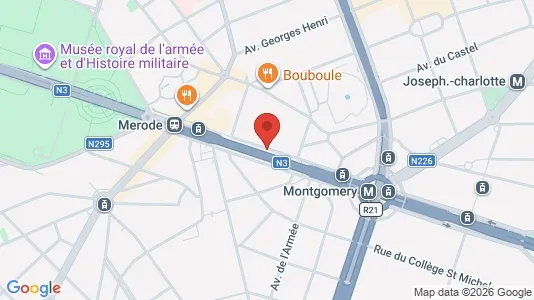 Apartments for rent i Brussels Etterbeek - kort over placeringen