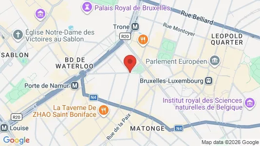 Apartments for rent i Stad Brussel - kort over placeringen