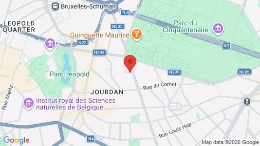 Apartments for rent i Brussels Etterbeek - kort over placeringen