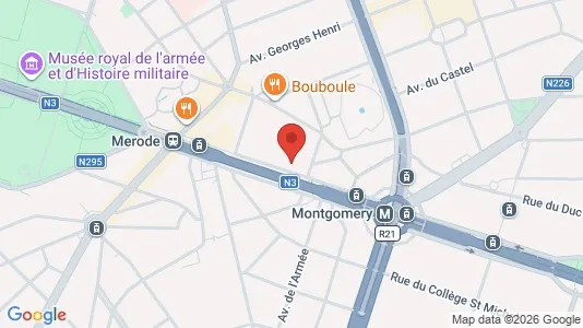Apartments for rent i Brussels Etterbeek - kort over placeringen