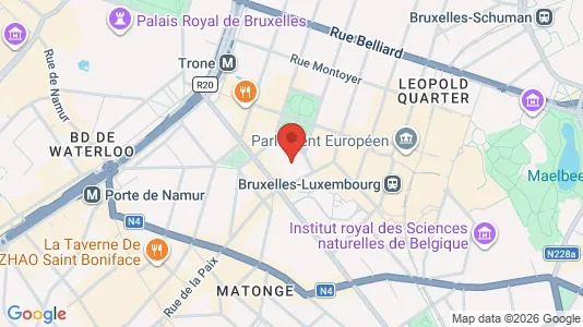 Apartments for rent i Brussels Elsene - kort over placeringen