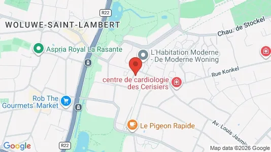 Apartments for rent i Brussels Sint-Lambrechts-Woluwe - kort over placeringen