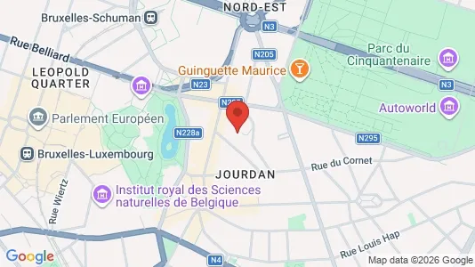Apartments for rent i Brussels Etterbeek - kort over placeringen