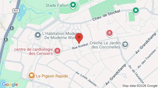 Apartments for rent i Brussels Sint-Lambrechts-Woluwe - kort over placeringen