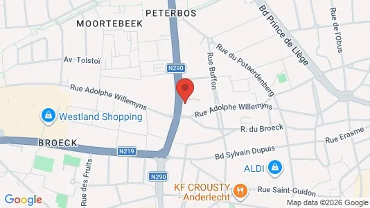 Apartments for rent i Brussels Anderlecht - kort over placeringen