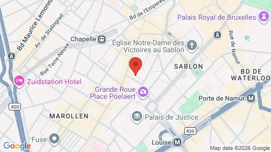 Apartments for rent i Stad Brussel - kort over placeringen