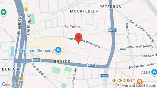 Apartments for rent i Brussels Anderlecht - kort over placeringen
