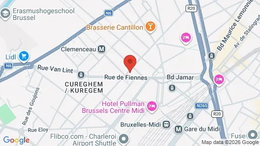 Apartments for rent i Brussels Anderlecht - kort over placeringen