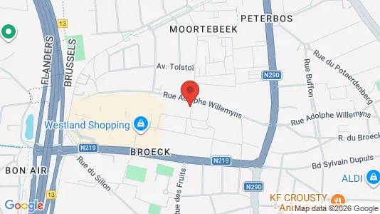 Apartments for rent i Brussels Anderlecht - kort over placeringen
