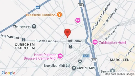 Apartments for rent i Brussels Anderlecht - kort over placeringen